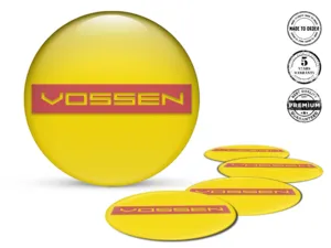 Vossen Decalcomania Cerchio Logo Etichette Silicone Pregiate